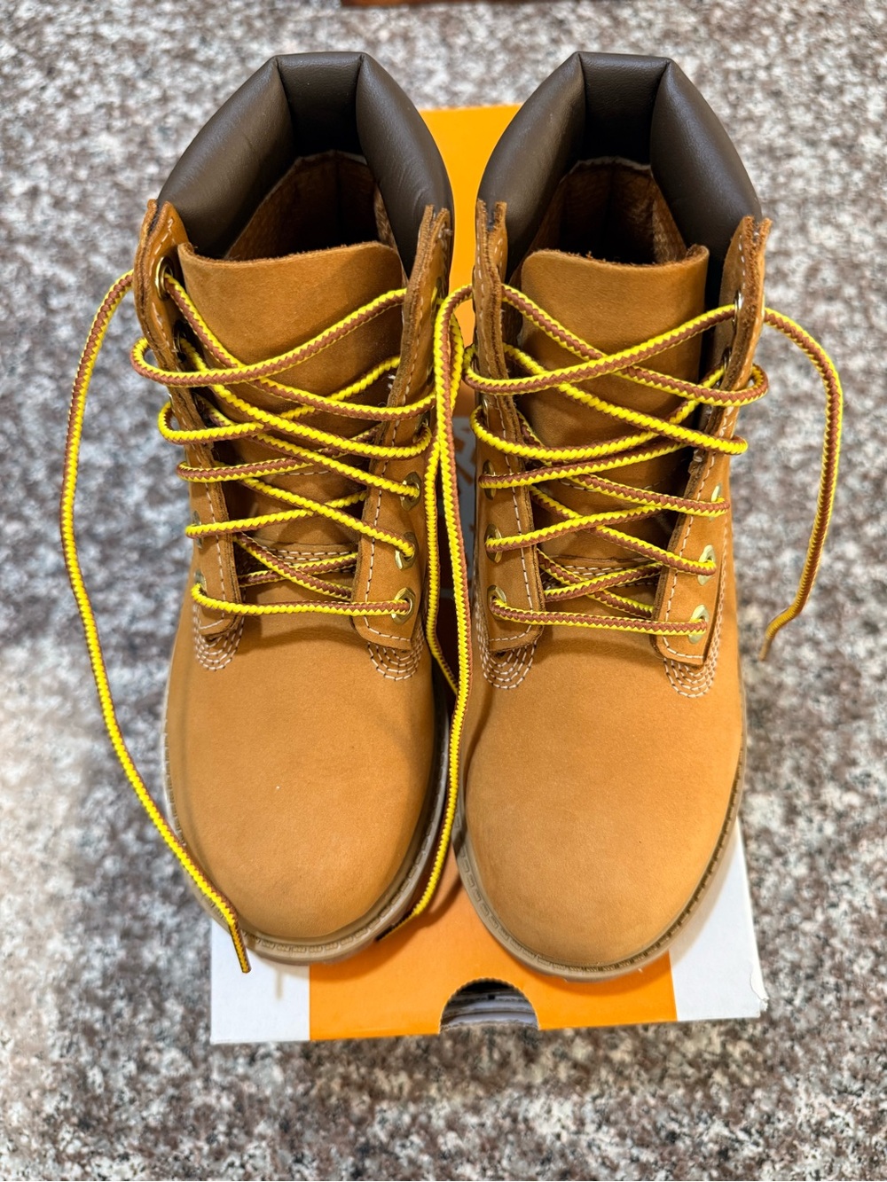 Timberland Kids Premium 6 IN Lace Waterproof Wheat Boots